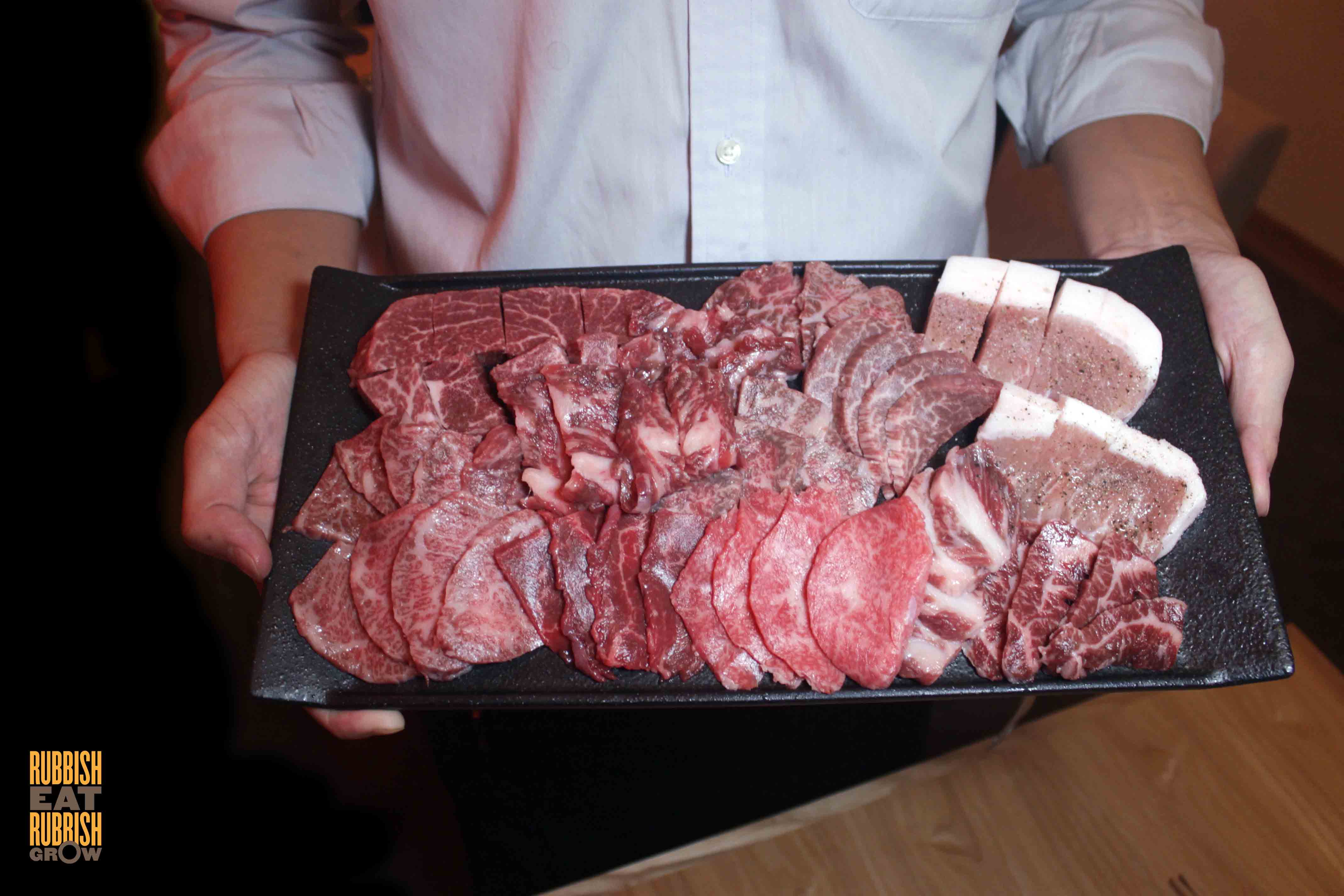 Niku Katsumata 肉勝又, Duxton Road: Healthy Kagoshima Wagyu Beef Yakiniku, Grilled on Crystal Plate