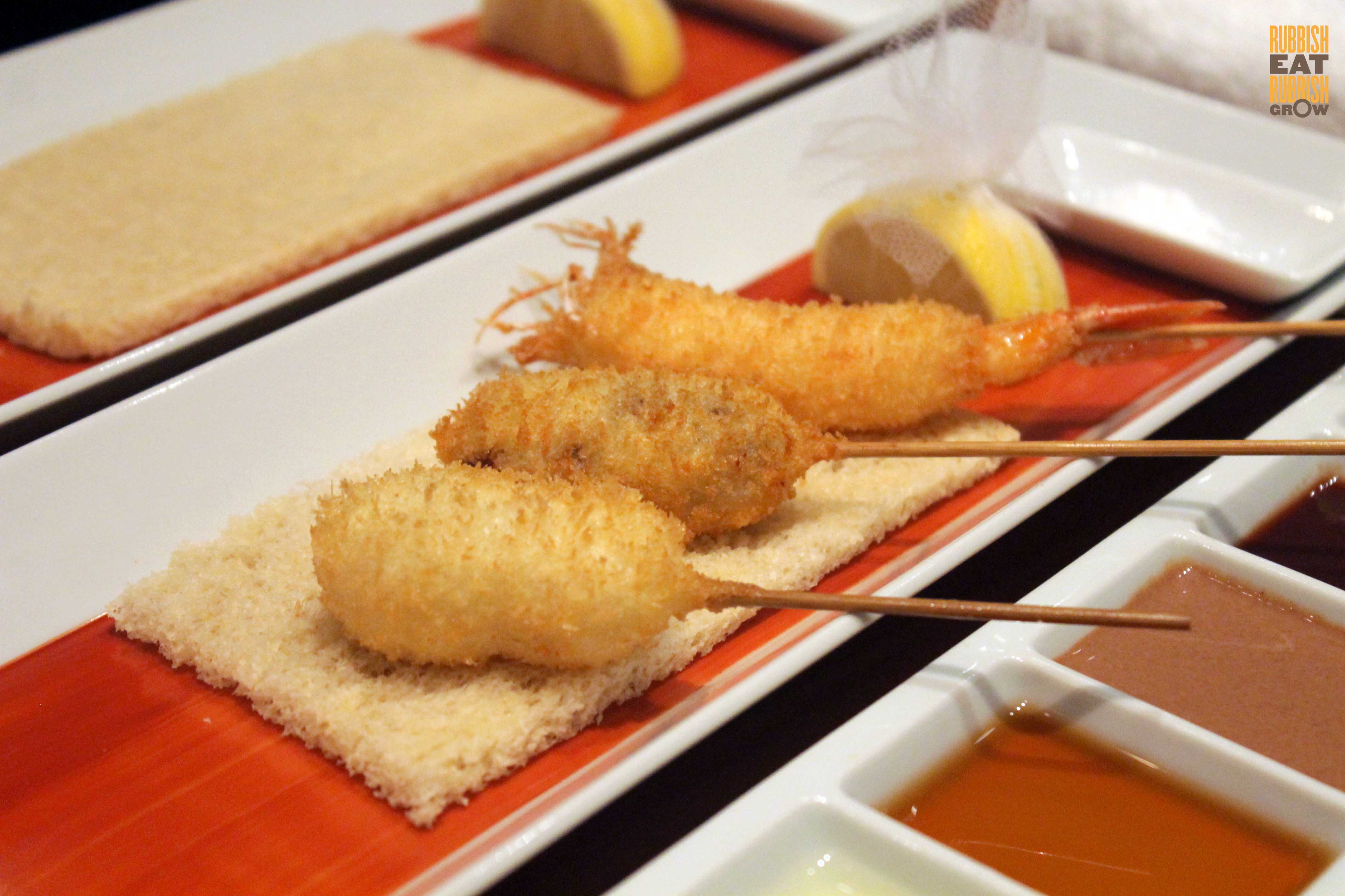 Ginza Rokukakutei, Odean Towers: Osaka Michelin-starred Japanese Kushikatsu Restaurant Now in Singapore